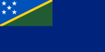 Staatsflagge der Salomonen zur See