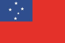 Die aktuelle Flagge von Samoa