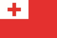 Die aktuelle Flagge von Tonga