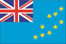 Die aktuelle Flagge von Tuvalu