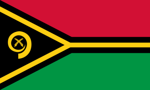 Die aktuelle Flagge von Vanuatu