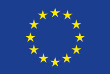 Europe, printed national flags, European flags and banners