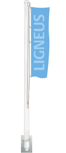 wooden flagpole Ligneus