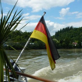 boat flag Germany on robust holder