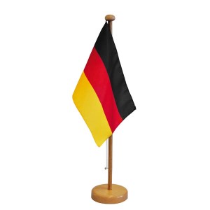 Tableflag Germany with wooden tablestand