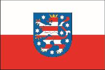 Landesflagge Bundesland Thüringen
