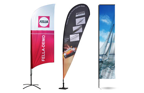 printed beachflags with your advertising message