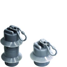 single or double weight to stop climbing, rubber-coated, noise-reduced, incl. spring hook