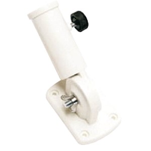 Vario wallholder made of hard plastic white, adjustable in 15°-steps