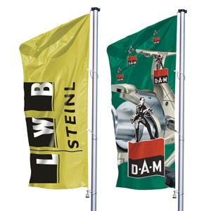 Hoisting flags in oblong format