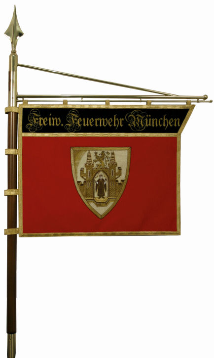 Die Standarte der Freiwilligen Feuerwehr München