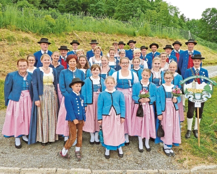 Die Abordnung des Trachtenvereins