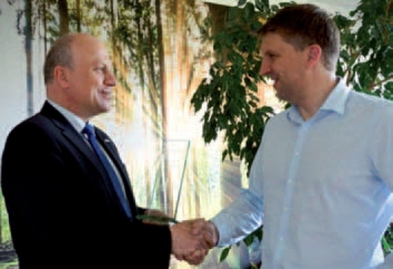 Bürgermeister Christian Kiendl und Dr. Florian Englmaier