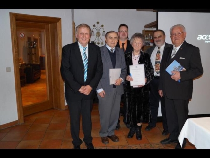 Der neue Vorstand der KKV Probitas Worms (v.l.): Peter Behringer, Rainer Jung, Patrick Wiegand, Maria Dörrhöfer, Karl-Heinz Hoffmann und Felix Zillien