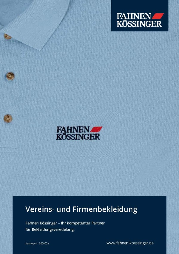 Imagebroschüre Vereins- und Firmenbekleidung