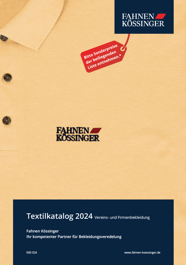 Coverbild des Textilkatalogs 2023 zusätzliche Marken