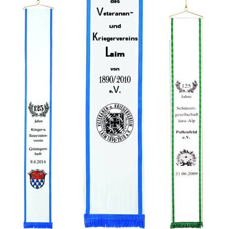 Memorial ribbons in one layer