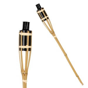 high quality bamboo torches with oil container