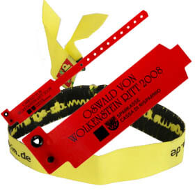 Admission wristbands