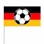 Papierfähnchen Deutschland mit Fußball