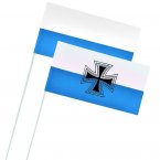 paper flag white-blue with or without Iron Cross