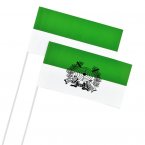 Papierfähnchen grün-weiß mit oder ohne Schützenmotiv