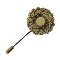 251609 in bronze with stick pin, 27 mm diameter