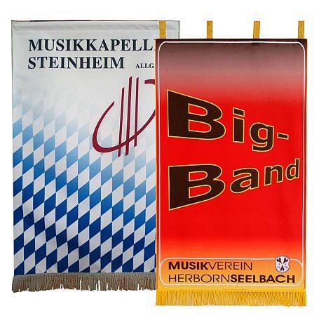 Gedruckte Notenpultbanner Notenpultbanner in gedruckter Ausführung