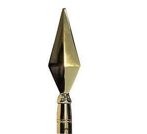 Spear finial top as accessory for your carrying pennant