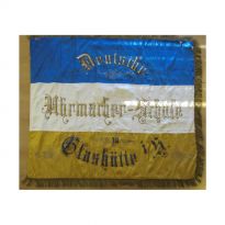 Guild flag of the watchmakers before the conservation