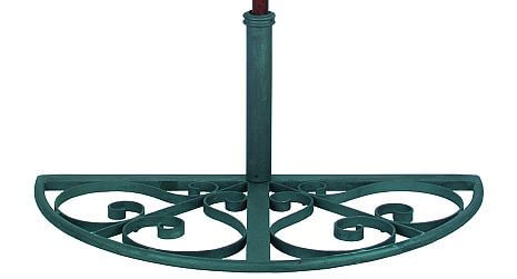 Wrought iron flag stand