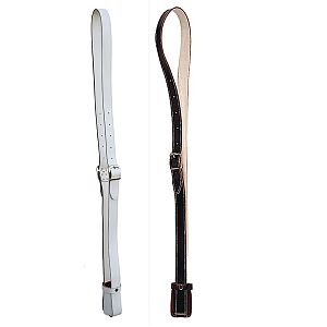 simple carrying strap in black and white