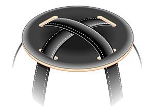 The back part prevents the crossed carrying strap from slipping back part for crossed carrying straps