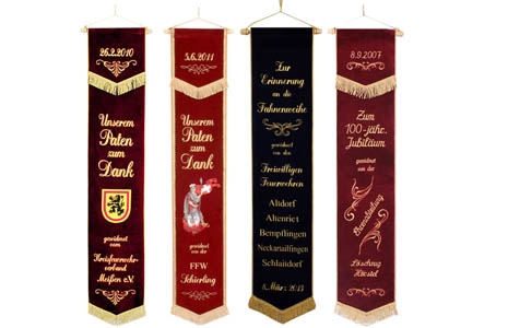 Flag banners for firebrigades