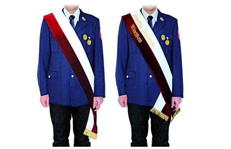 Sashes for firebrigade