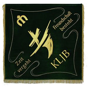 Club flag rural youth movement with the modern logo and motto