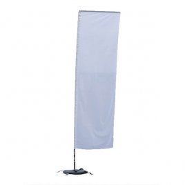 Beachflag leer, Rechteckform mit Wassertasche