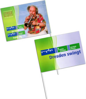 Papierfähnchen im Sonderdruck Format C Papierfähnchen im Sonderdruck