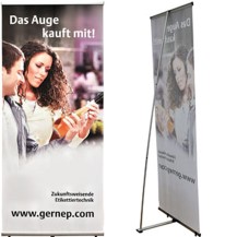 bedruckte Roll-Up Displays